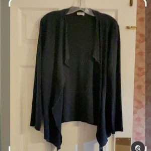 Chico’s black open drape blazer, size 1 (corresponds to 8/10)